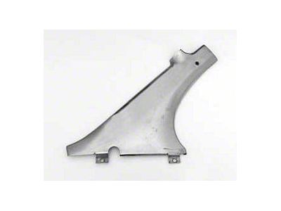 Chevy Dogleg, Stainless Steel, Inner, Left, Rear, 2-Door Hardtop, Bel Air, Used, 1955-1957 (Bel Air Sports Coupe)