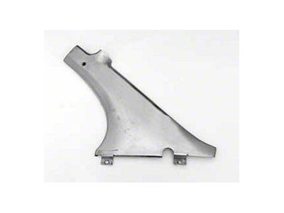 Chevy Dogleg, Stainless Steel, Used, Inner, Right, Rear, 2-Door Hardtop, Bel Air, 1955-1957 (Bel Air Sports Coupe)