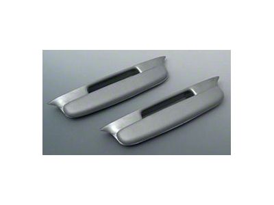 Chevy Door Armrests, Bel Air, Silver, 1957