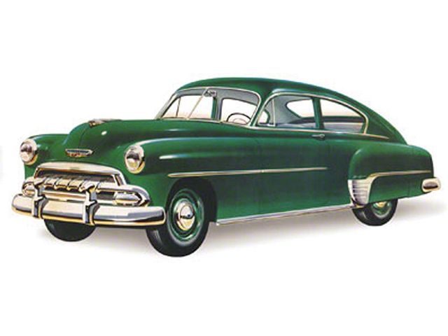 Chevy Door Glass, Clear, Fleetline 2-Door Sedan, 1949-1952