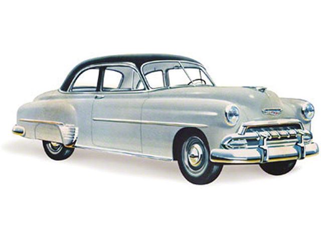 Chevy Door Glass, Clear, Styleline 2-Door Sedan, 1949-1952