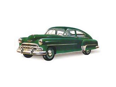 Chevy Door Glass, Fleetline 2-Door Sedan, 1949-1952