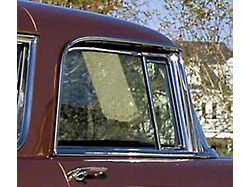 Chevy Door Glass, Installed In Frame, Tinted, Nomad, Right,1955-1957 (Nomad, All Models)