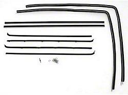 Chevy Door Glass Window Felt Kit, Sedan Delivery, 150 2-Door Wagon Or 150 Utility Sedan, 1955-1957