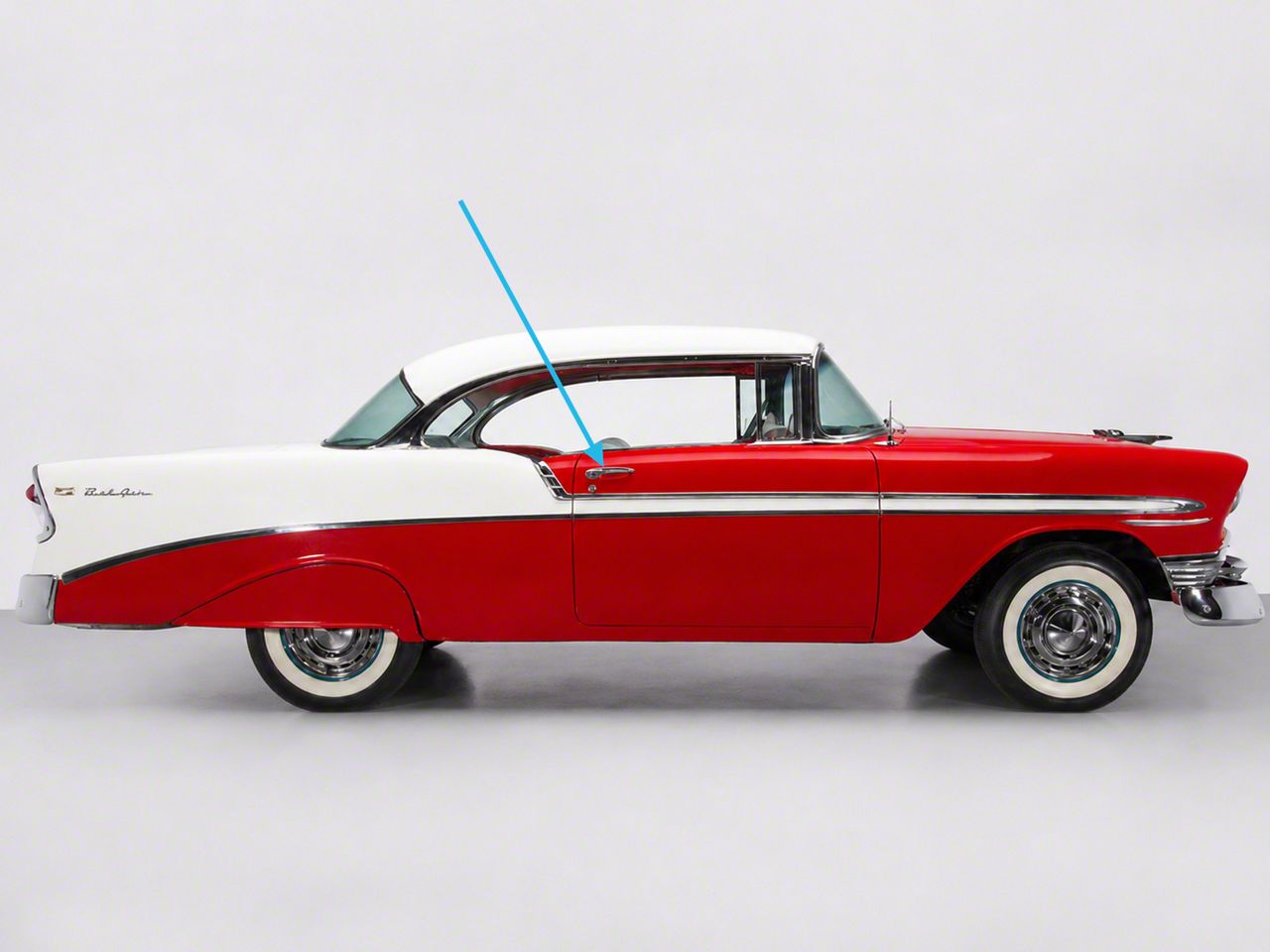 Ecklers Door Handle Shields (55-56 Chevy Bel Air; 55-56 Chevy 150