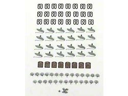Door Molding Clip Set, Stainless Steel (1956 Chevy Bel Air)