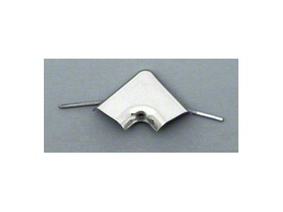 Chevy Door Panel Trim Elbow Clip, Stainless Steel, Bel Air,1955
