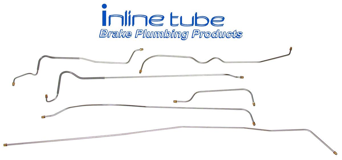 Ecklers Chevy Drum Brake Line Set, Convertible, Steel 1951