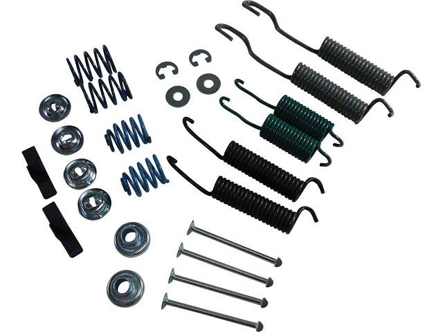 Chevy Drum Brake Shoe Spring Kit, Rear, 1955-1957