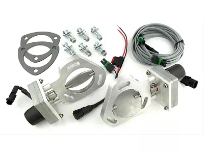 Dual Exhaust Electric Cutouts Kit, 3 OD, Pypes (55-57 Chevy Bel Air; 55-57 Chevy 150; 55-57 Chevy 210; 55-57 Chevy Nomad)
