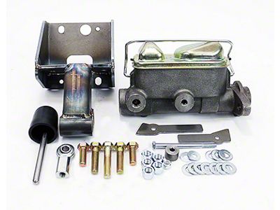 Chevy Dual Master Cylinder Conversion, 1'' Bore, Manual Transmission, 1949-1954