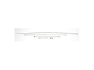 OPR Chevy Dual Master Cylinder Line Set, Used With AdjustableProportioning Valve, 1955-1957