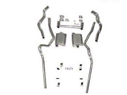 Dual Turbo 2 Exhaust System, Small Block, Use With 2 Rams Horn Manifolds, Aluminized (55-57 Chevy Bel Air; 55-57 Chevy 150; 55-57 Chevy 210; 55-57 Chevy Nomad)