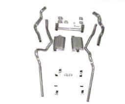 Ecklers Dual Turbo 2 Exhaust System, Small Block, For Use With 2 Rams ...