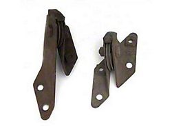 Chevy Emergency Brake Firewall Roller Brackets, Used, 1955-1957