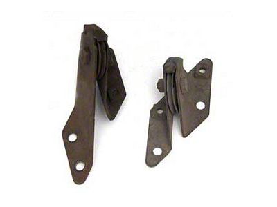 Chevy Emergency Brake Firewall Roller Brackets, Used, 1955-1957