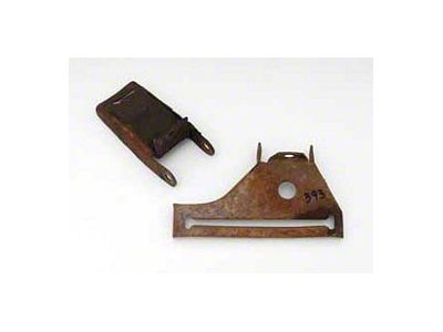 Chevy Emergency Brake Floor Brackets, Used, 1955-1957