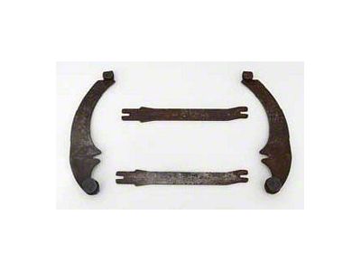 Chevy Emergency Brake Shoe Levers, Rear, Used, 1955-1957