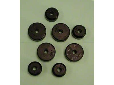 Chevy Engine Mounting Set, Black Urethane, 1955-1957