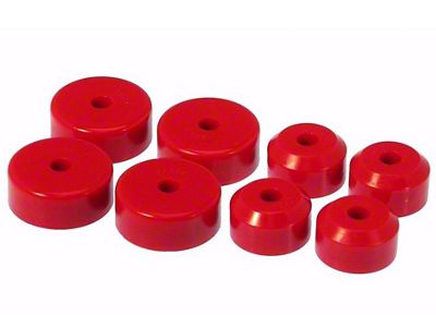 Chevy Engine Mounting Set, Red Urethane, V8, 1955-1957