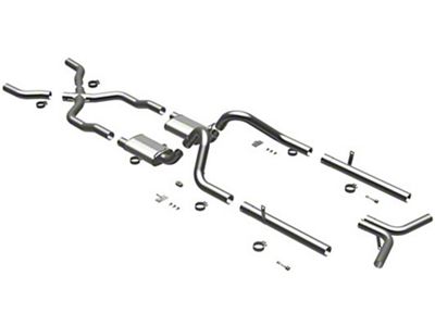 Chevy Exhaust Kit, 3 Tubing, Stainless Steel, Magnaflow, 1955-1956