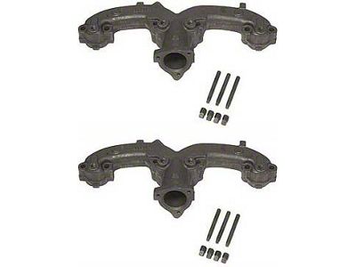 Chevy Exhaust Manifolds, Rams Horn, Small Block, 2, 1955-1957