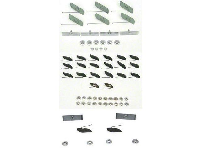 Exterior Side Molding/Trim Clip Set,2/4Dr,210,1955