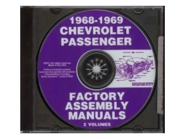 1958-1969 Chevrolet Passenger Car Factory Assembly Manuals (CD-ROM)