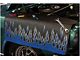 Chevy Fender Cover, Gripper, Flames, Blue/Siver