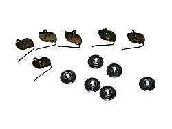 Chevy Fender Molding Clips, Front, Fleetline/Styleline Deluxe (1949-1950 Fleetline; 1949-1950 Styleline Deluxe)