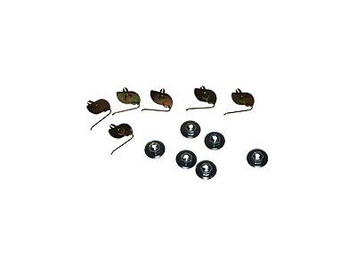 Chevy Fender Molding Clips, Front, Fleetline/Styleline Deluxe (1949-1950 Fleetline; 1949-1950 Styleline Deluxe)