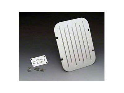 Chevy Firewall Plate, Polished Billet Aluminum With Bowtie,1957