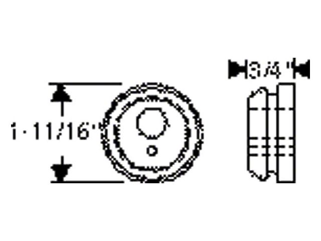 Chevy Firewall Wiring Grommet, 1-1/4, 1949-1950