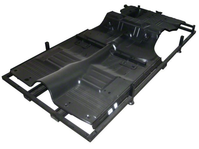 Chevy Floor & Trunk Pan, With Braces, Full, 2-Door Hardtop,1955-1957