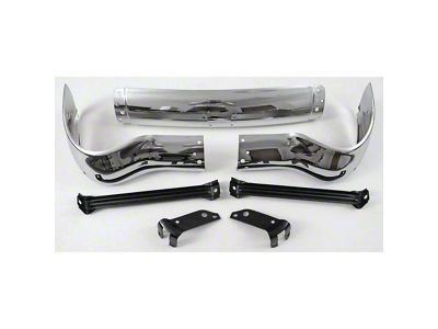 OPR Front Bumper with Bumper to Frame Brackets (1955 150, 210, Bel Air)