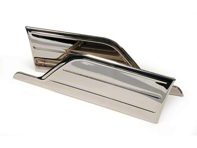 Chevy Front Fender Gravel Shields, Stainless Steel, 1951-1952