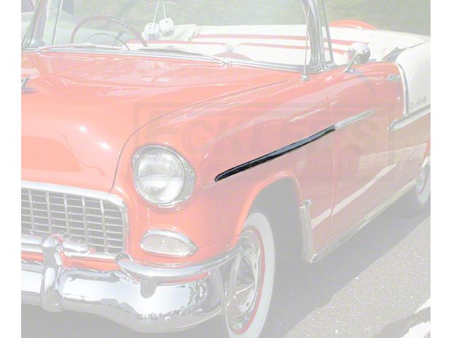 Chevy Front Fender Molding, Bel Air, Left, Show Quality, 1955