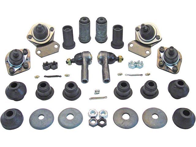 Chevy Front Suspension Rebuilt Kit, With Polyurethane Bushings, Mustang II, 1949-1954