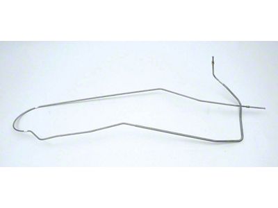 Fuel Line, Long, Gas Tank To Fuel Pump, Outside Frame, For Cars With Dual Exhaust, 5/16, V8, Stainless Steel (55-57 Chevy Bel Air; 55-57 Chevy 150; 55-57 Chevy 210)