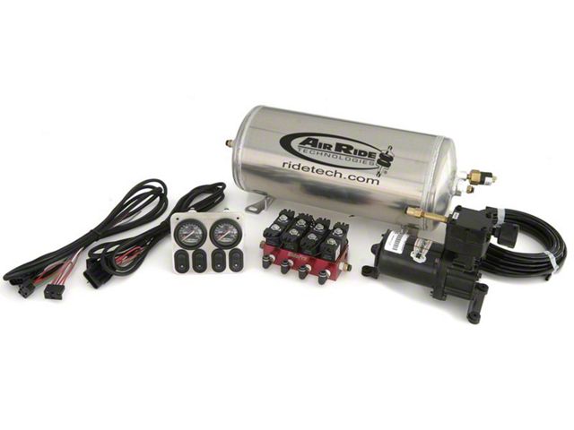 Chevy Full Size Compressor System, Three Gallon, Electric Four-Way Solenoid 1958-1964