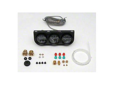 Auto Meter Auto Gage Series Gauge Console; Oil Pressure/Volts/Water Temp