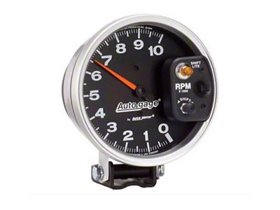 Auto Meter Auto Gage Series 5-Inch Pedestal Tachometer with Shift Light; 0-10000 RPM
