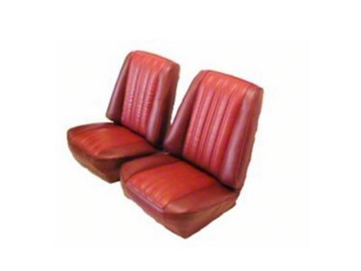Chevy & GMC Blazer/Jimmy Seat Cover, Front Bucket, Low Back, Rear Bench, Vinyl/Velour, 1973-1987