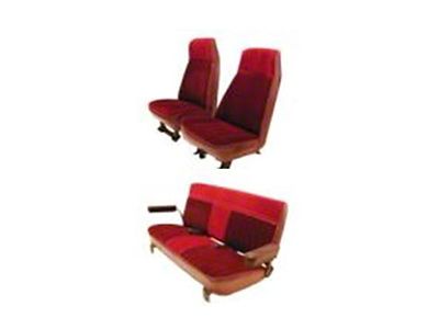 Chevy & GMC Blazer/Jimmy Seat Cover, Front Bucket, High Back, Rear Bench, Vinyl, 1973-1987