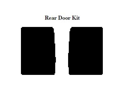 Chevy & GMC Suburban Insulation, Quiet Ride, Rear Door Kit,1947-1953 (Suburban)