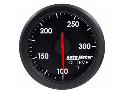 Chevy & GMC Truck AutoMeter AirDrive 2-1/16 Oil Temp Gauge, 100-300F Black
