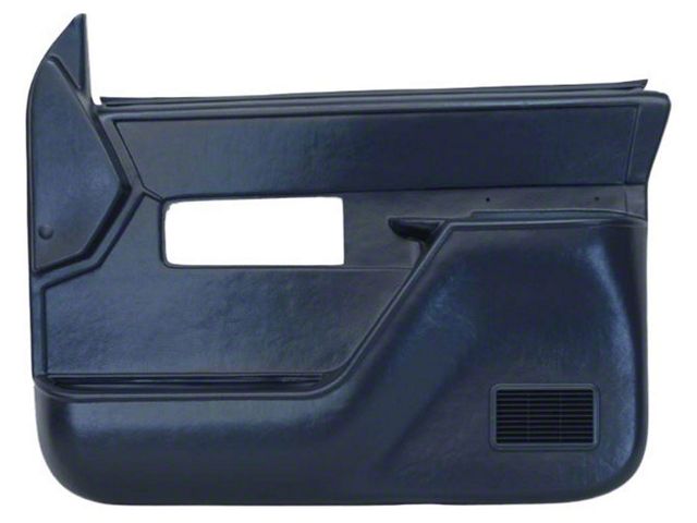 Chevy Or GMC Full Size Truck Door Panels, Front, Includes Padded Arm Rests And Blue Cloth Inserts, 1988-1994