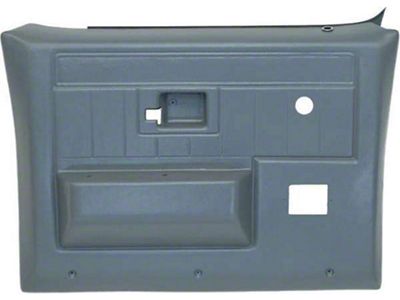 Chevy Or GMC Truck Door Panels, Rear, Sierra Type, With Power Windows, Without Power Locks, 1981-1991 (Crewcab & Suburban)