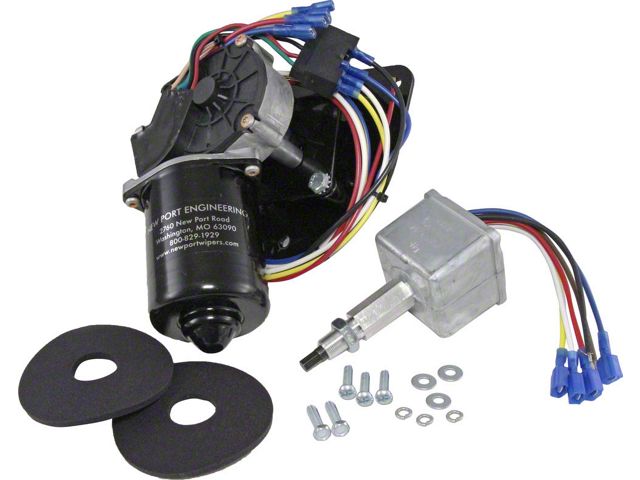 Chevy & GMC Truck Electric Wiper Motor, Replacement, With Delay Switch And Deep Mount, 1960-1966