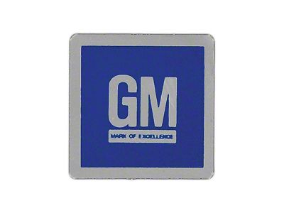 Door Decal,GM Mark Of Excellence,1967Late-1973